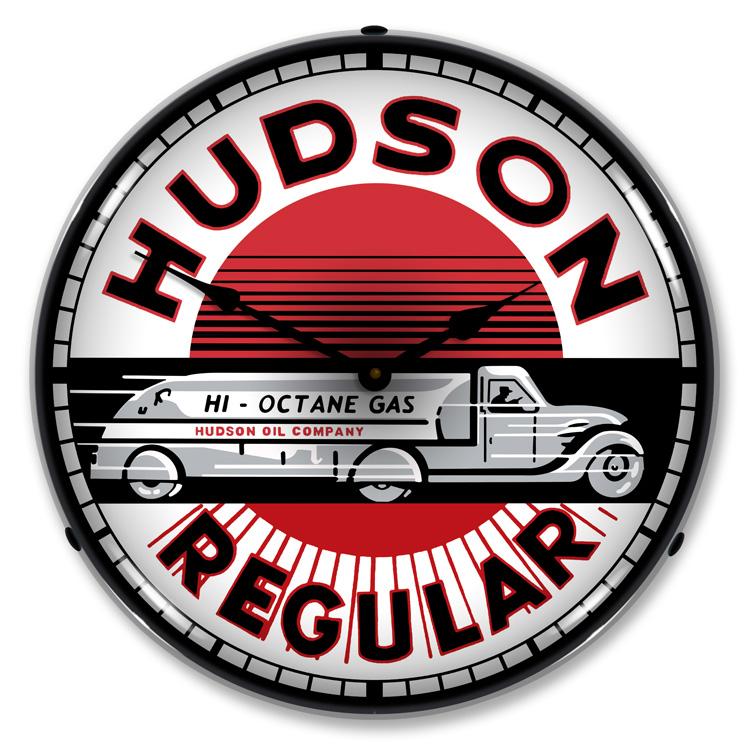 Collectable Sign and Clock - Hudson Gas Clock - Wall Clocks
