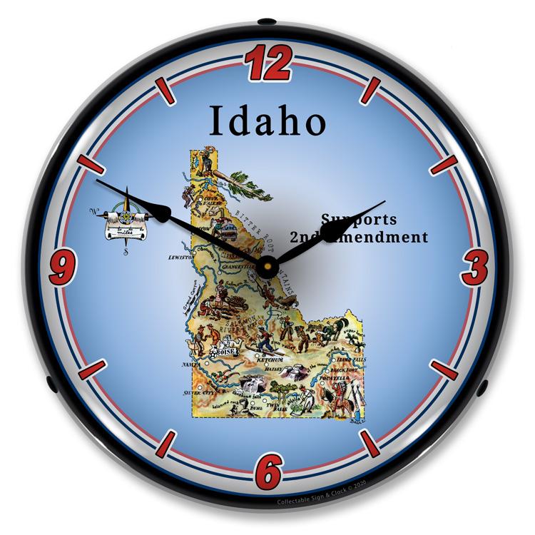 Collectable Sign and Clock - Idaho Supports the 2nd 