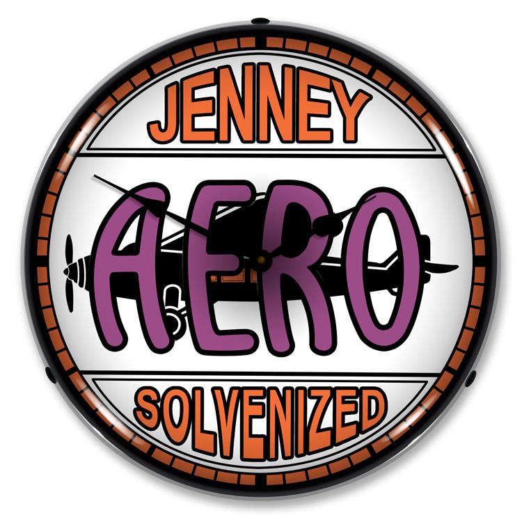 Collectable Sign and Clock - Jenny Aero Gas Clock - Wall 