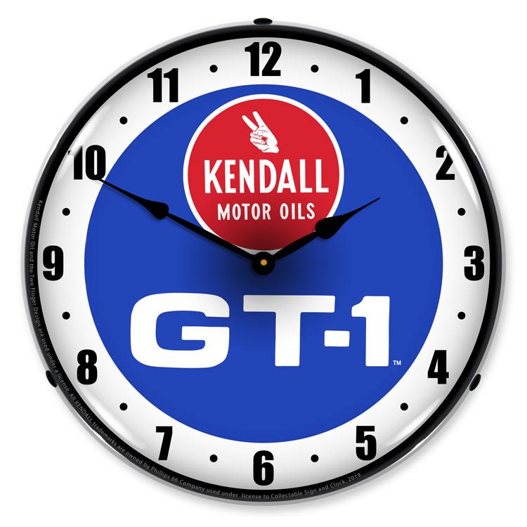 Collectable Sign and Clock - Kendall GT-1 Clock - Wall 