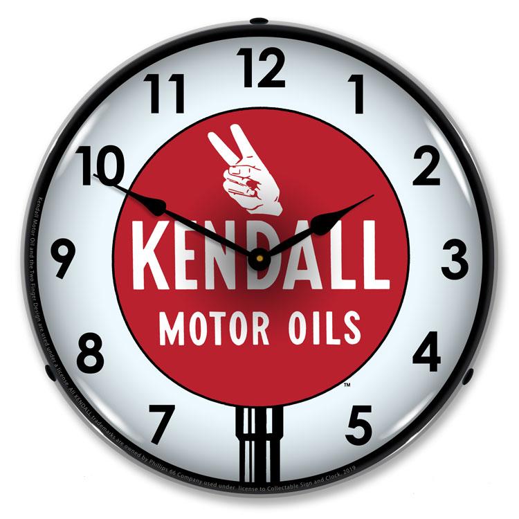 Collectable Sign and Clock - Kendall Motor Oil 3 Clock - 