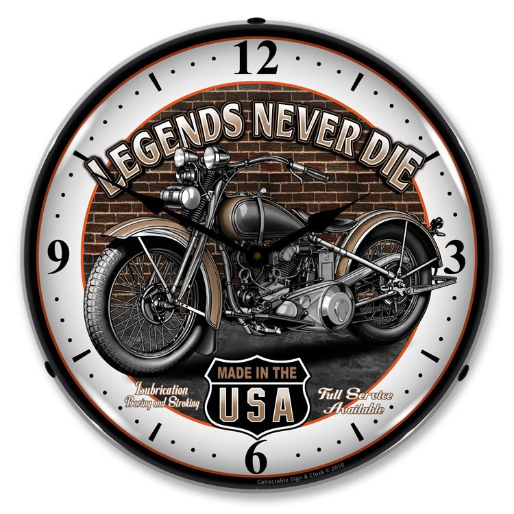 Collectable Sign and Clock - Legends Clock - Wall Clocks