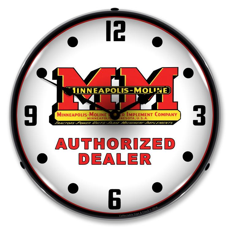Collectable Sign and Clock - Minneapolis Moline Clock - Wall