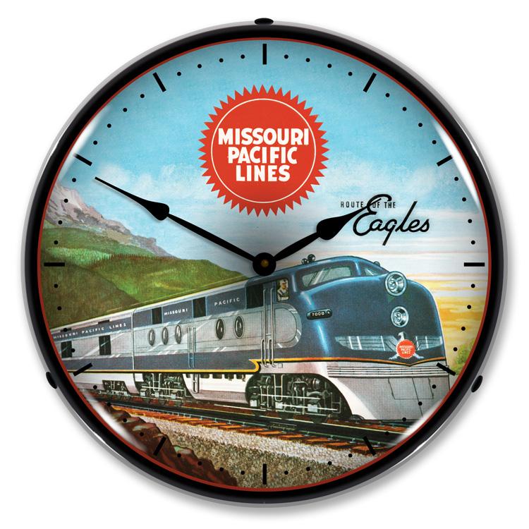 Collectable Sign and Clock - Missouri Pacific Sales Clock - 