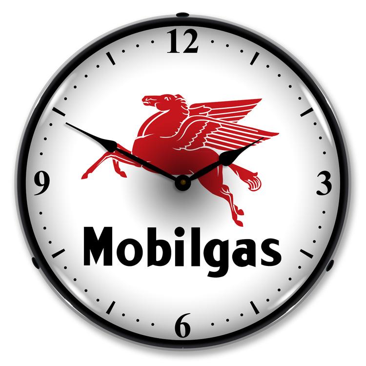 Collectable Sign and Clock - Mobilgas Clock - Wall Clocks
