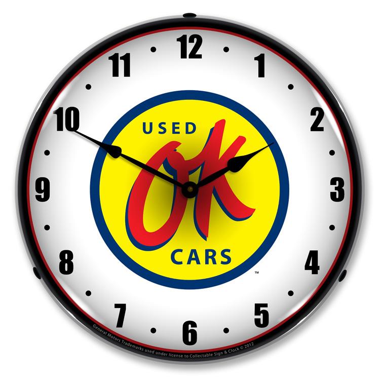 Collectable Sign and Clock - OK Used Cars Clock - Wall 