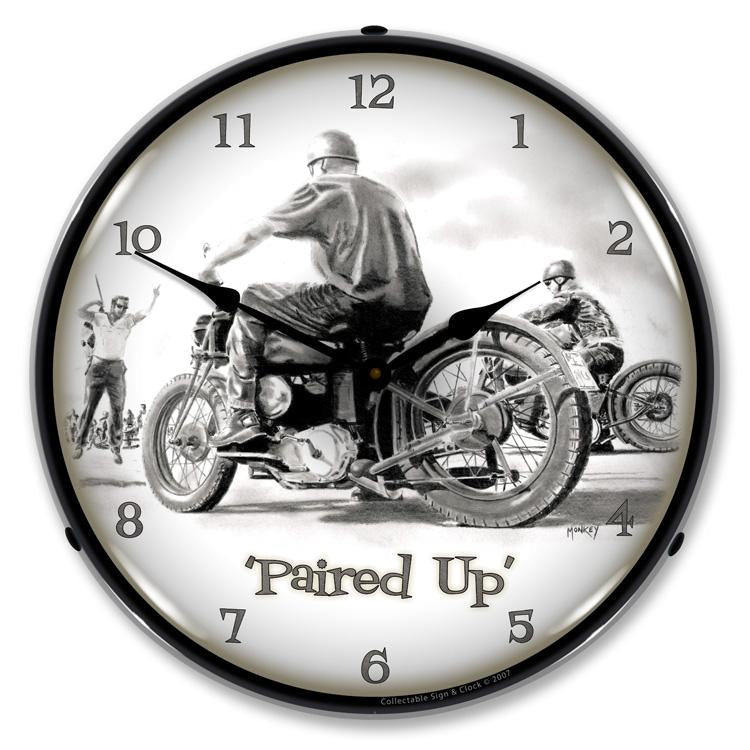 Collectable Sign and Clock - Paired Up Clock - Wall Clocks