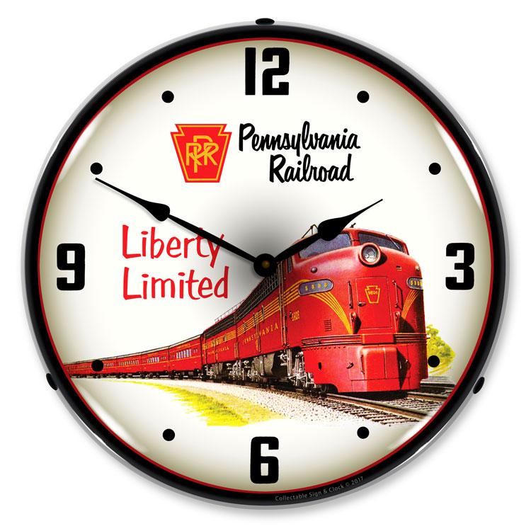 Collectable Sign and Clock - Pennsylvania Railroad Liberty 