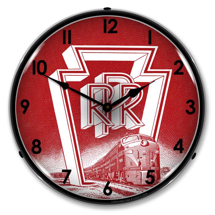 Collectable Sign and Clock - Pennsylvania Railroad Clock - 