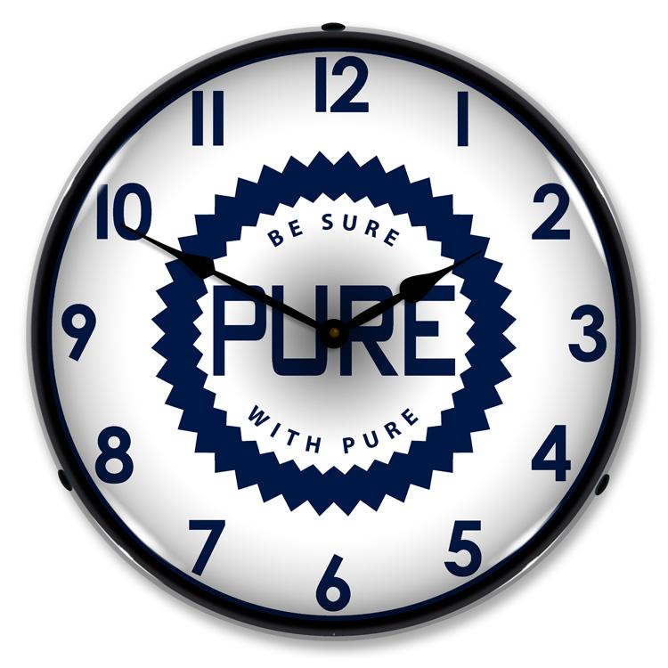Collectable Sign and Clock - Pure Oil Clock - Wall Clocks