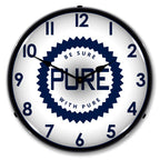 Collectable Sign and Clock - Pure Oil Clock - Wall Clocks
