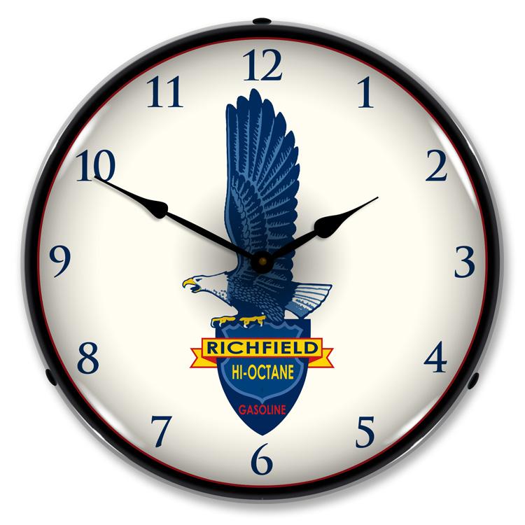 Collectable Sign and Clock - Richfield Clock - Wall Clocks