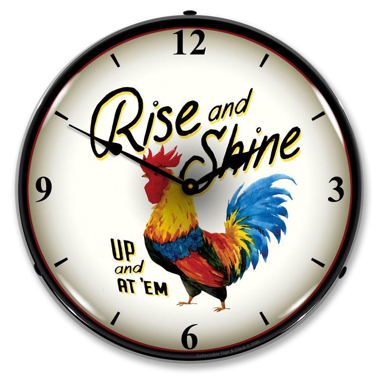 Collectable Sign and Clock - Rise and shine Clock - Wall 