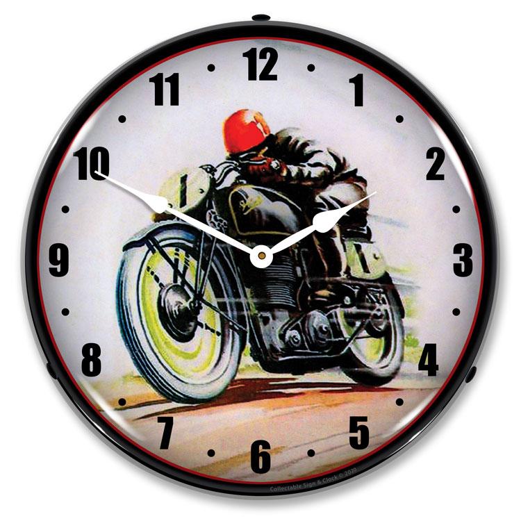 Collectable Sign and Clock - Road Racer Clock - Wall Clocks