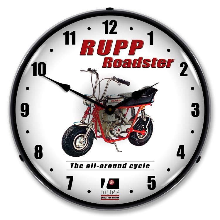 Collectable Sign and Clock - Rupp Minibike Clock - Wall 