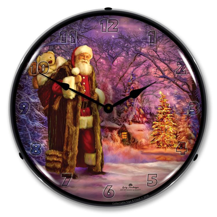 Collectable Sign and Clock - Saint Nick Clock - Wall Clocks