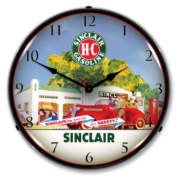 Collectable Sign and Clock - Sinclair Station Clock - Wall 