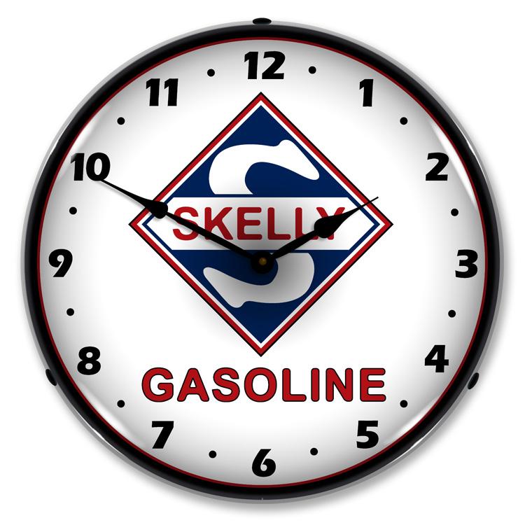 Collectable Sign and Clock - Skelly Gas Clock - Wall Clocks