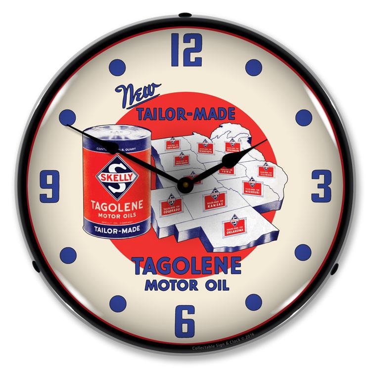 Collectable Sign and Clock - Skelly Motor Oil Clock - Wall 