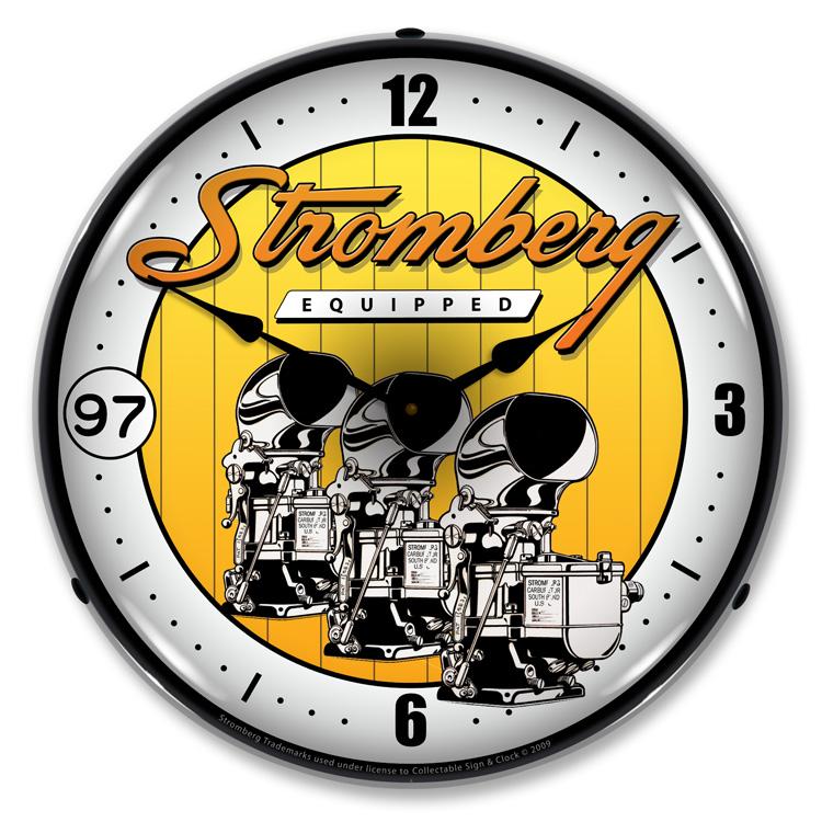 Collectable Sign and Clock - Stromberg Carburetor Clock - 