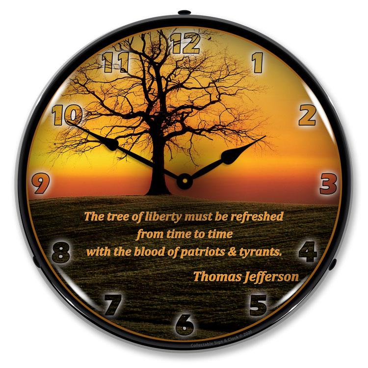 Collectable Sign and Clock - The Tree of Liberty Clock - 