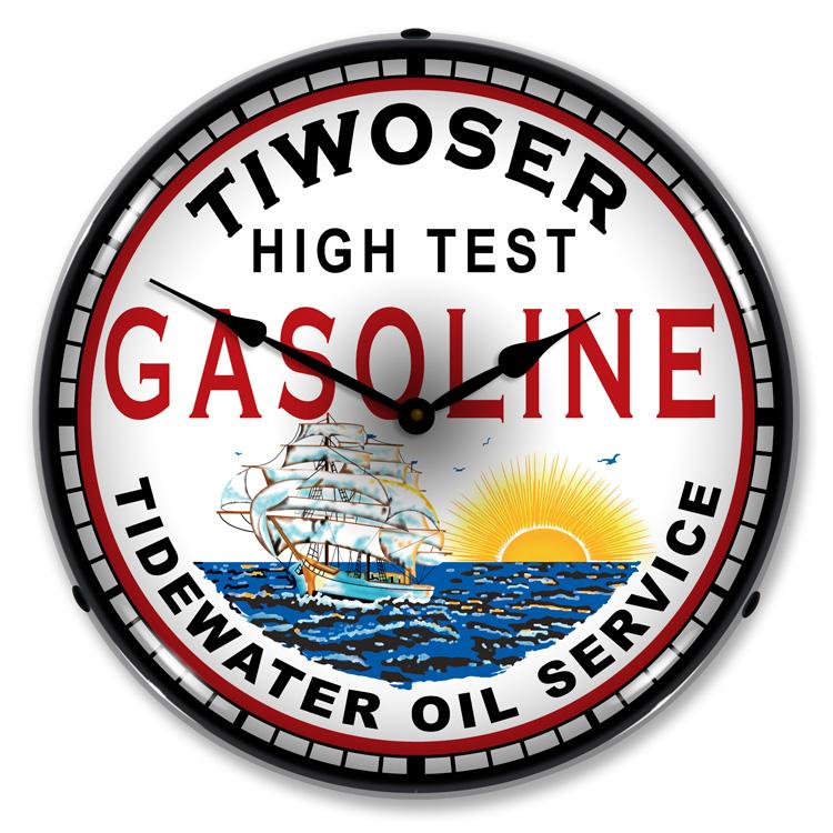 Collectable Sign and Clock - Tiwoser Gas Clock - Wall Clocks