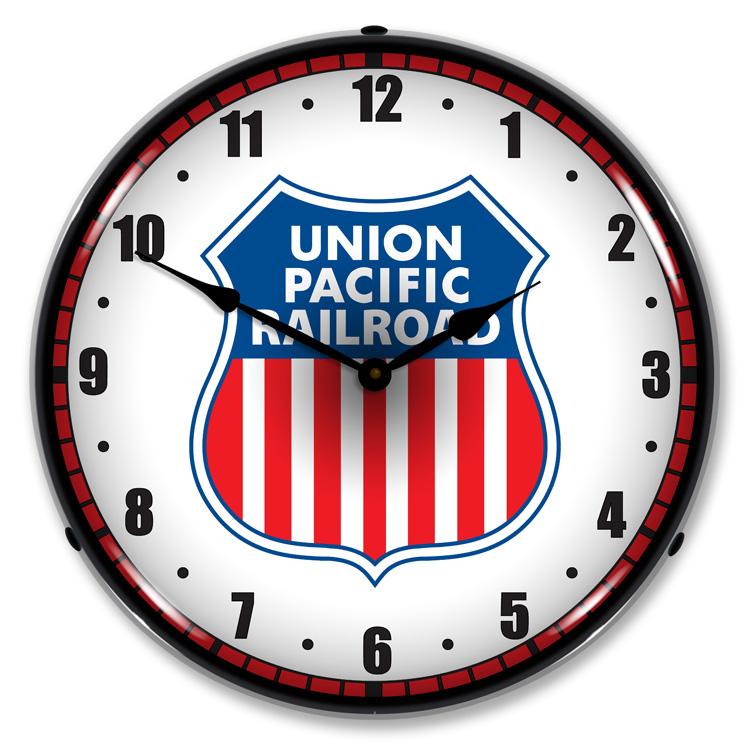 Collectable Sign and Clock - Union Pacific Railroad Clock - 