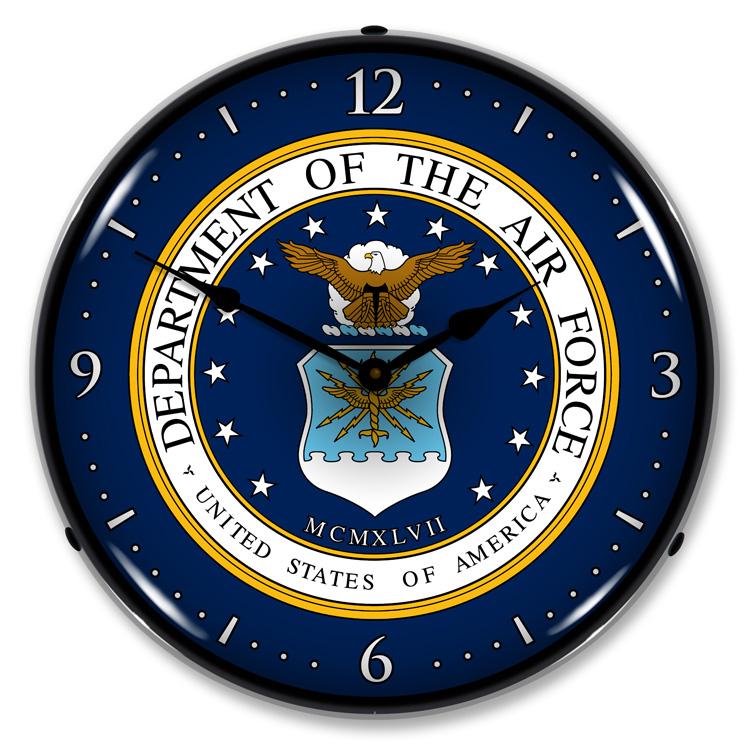 Collectable Sign and Clock - US Air Force Clock - Wall 