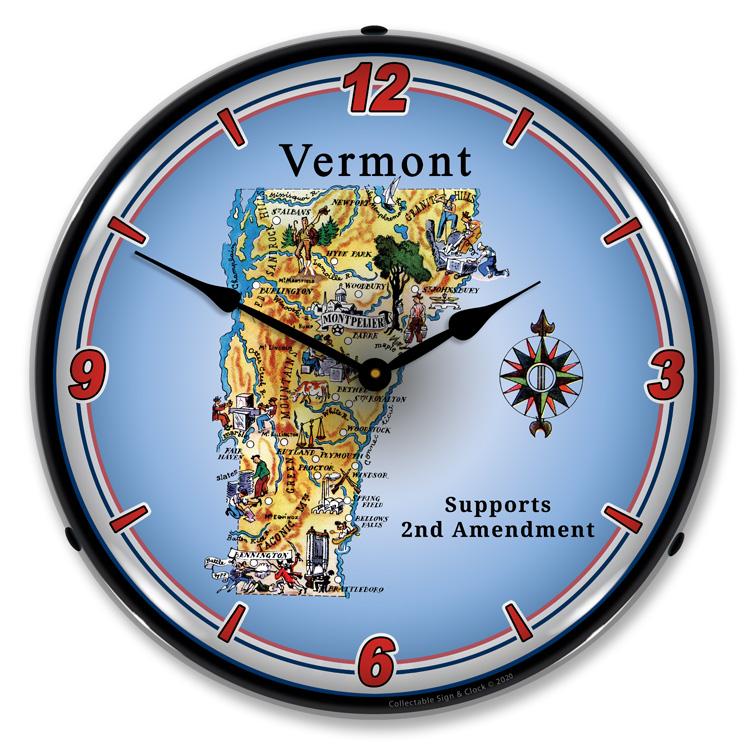 Collectable Sign and Clock - Vermont Supports the 2nd 