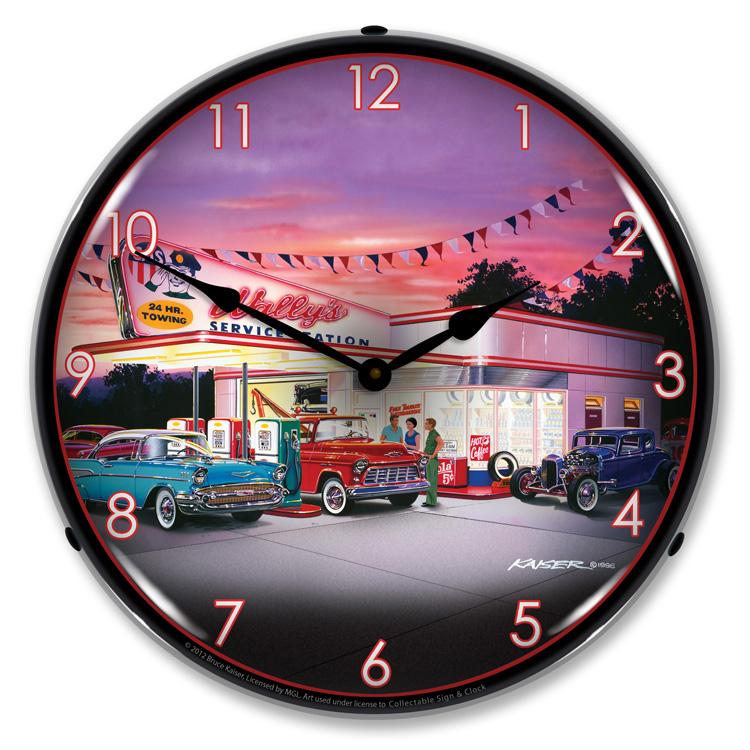 Collectable Sign and Clock - Wallys Clock - Wall Clocks