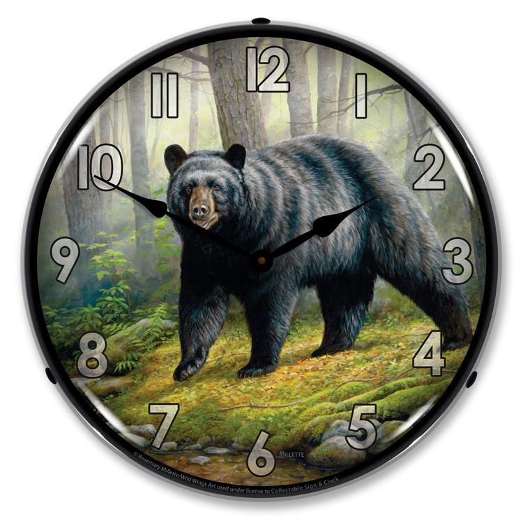 Collectable Sign and Clock - Woodland Morning Clock - Wall 