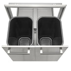 Coyote 26’’ Pull Out Trash and Recycle Bin - C3-TC