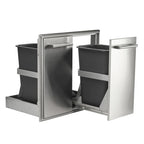 Coyote 26’’ Pull Out Trash and Recycle Bin - C3-TC