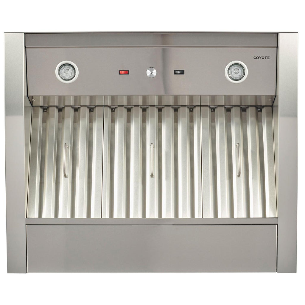 Coyote 36-Inch Stainless Steel Outdoor Hood Insert