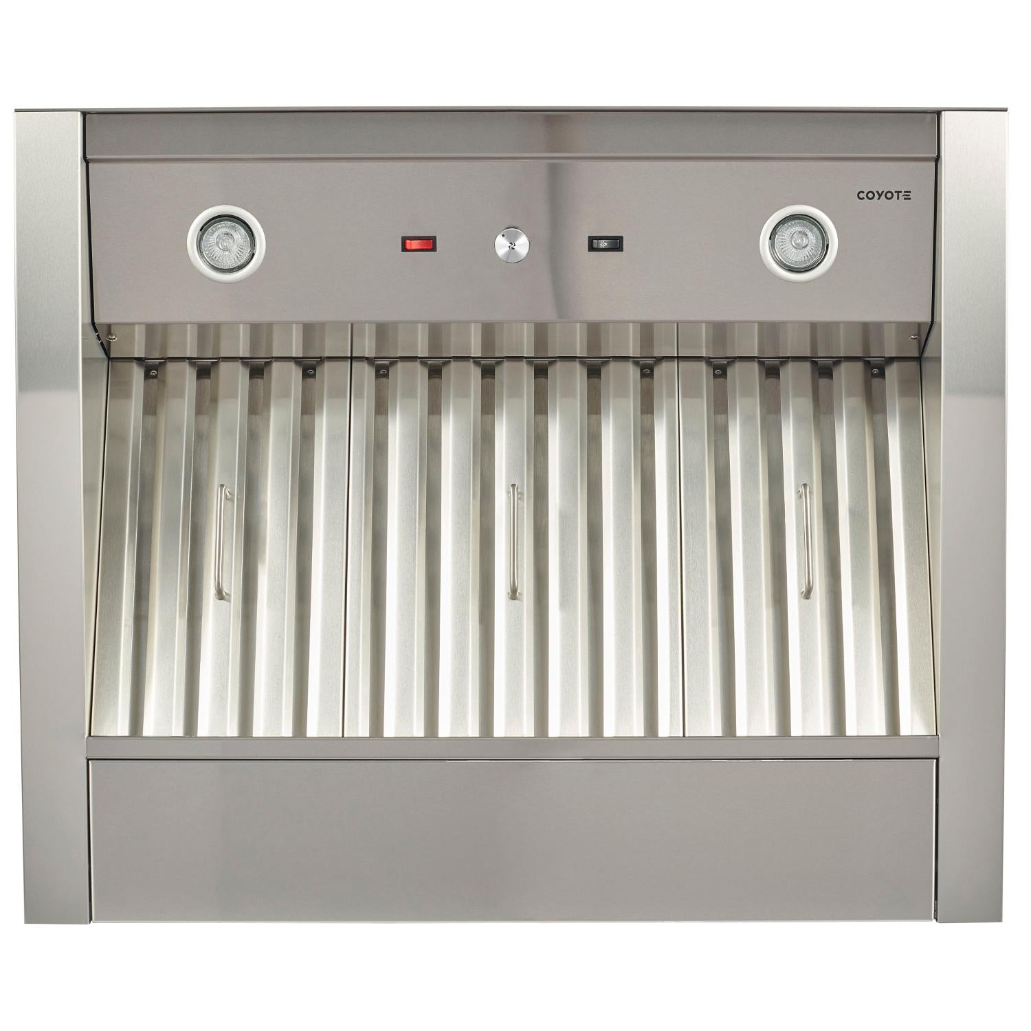 Coyote 36-Inch Stainless Steel Outdoor Hood Insert