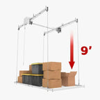 E-Z Storage 4′ x 8′ Retractable Ceiling Storage Garage Lift