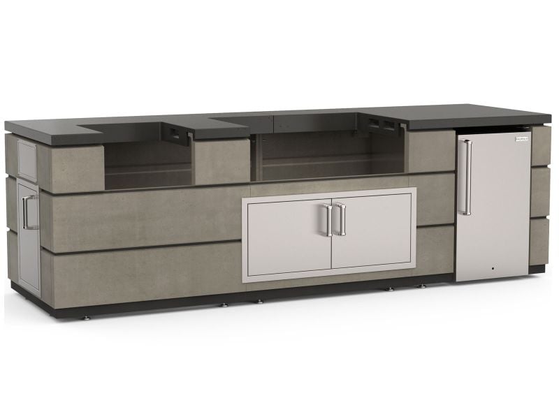 Fire Magic 9.5-Foot Pre-Fab Outdoor Kitchen Island Bundle