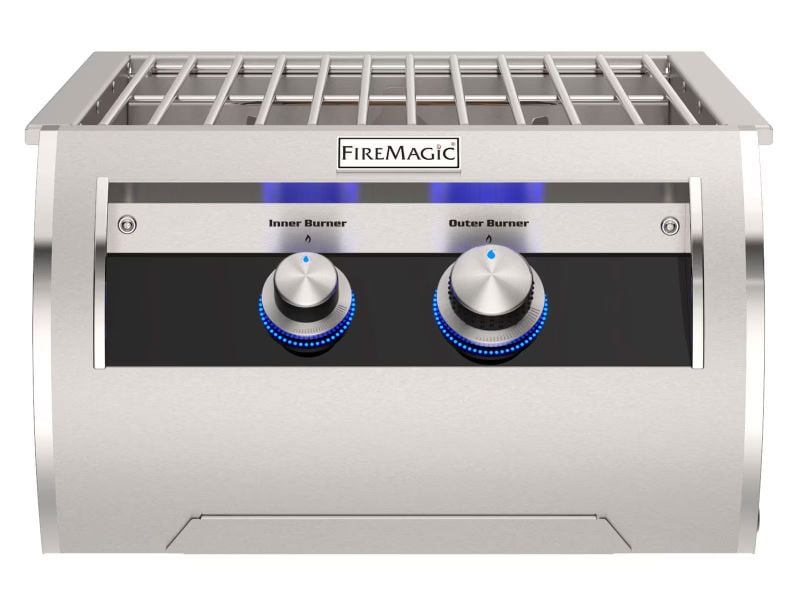 Fire Magic Echelon Diamond 2-Burner Built-In Power Burner Stainless Steel