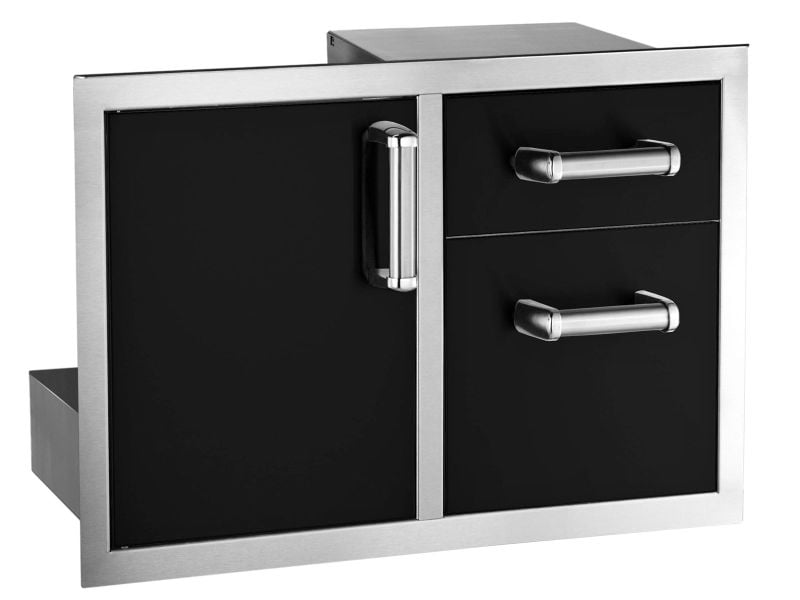 Fire Magic Echelon 30-Inch Flush Black Access Door & Drawers