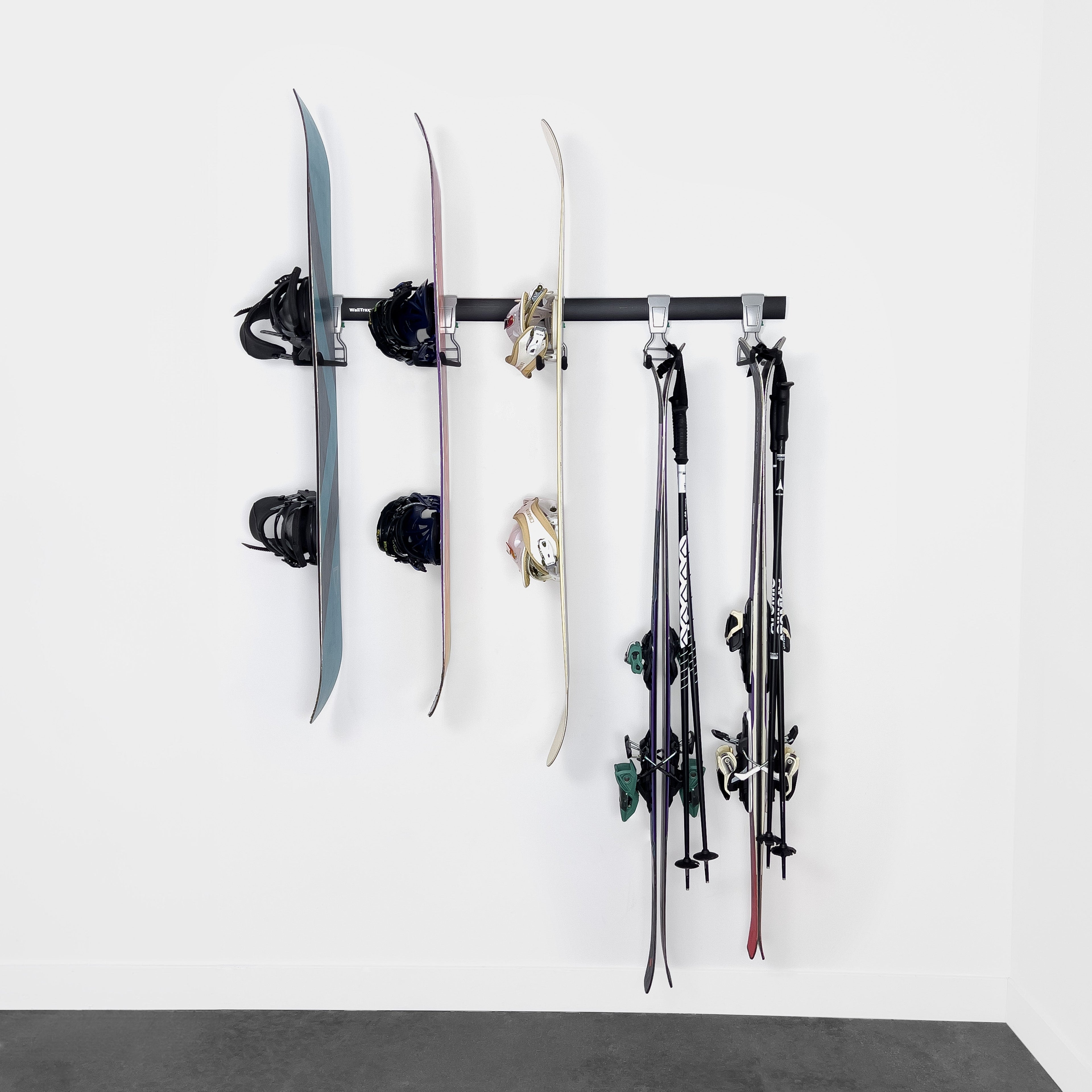 Garage Track System | Large Double Hook 5-Pack - Wall Trax
