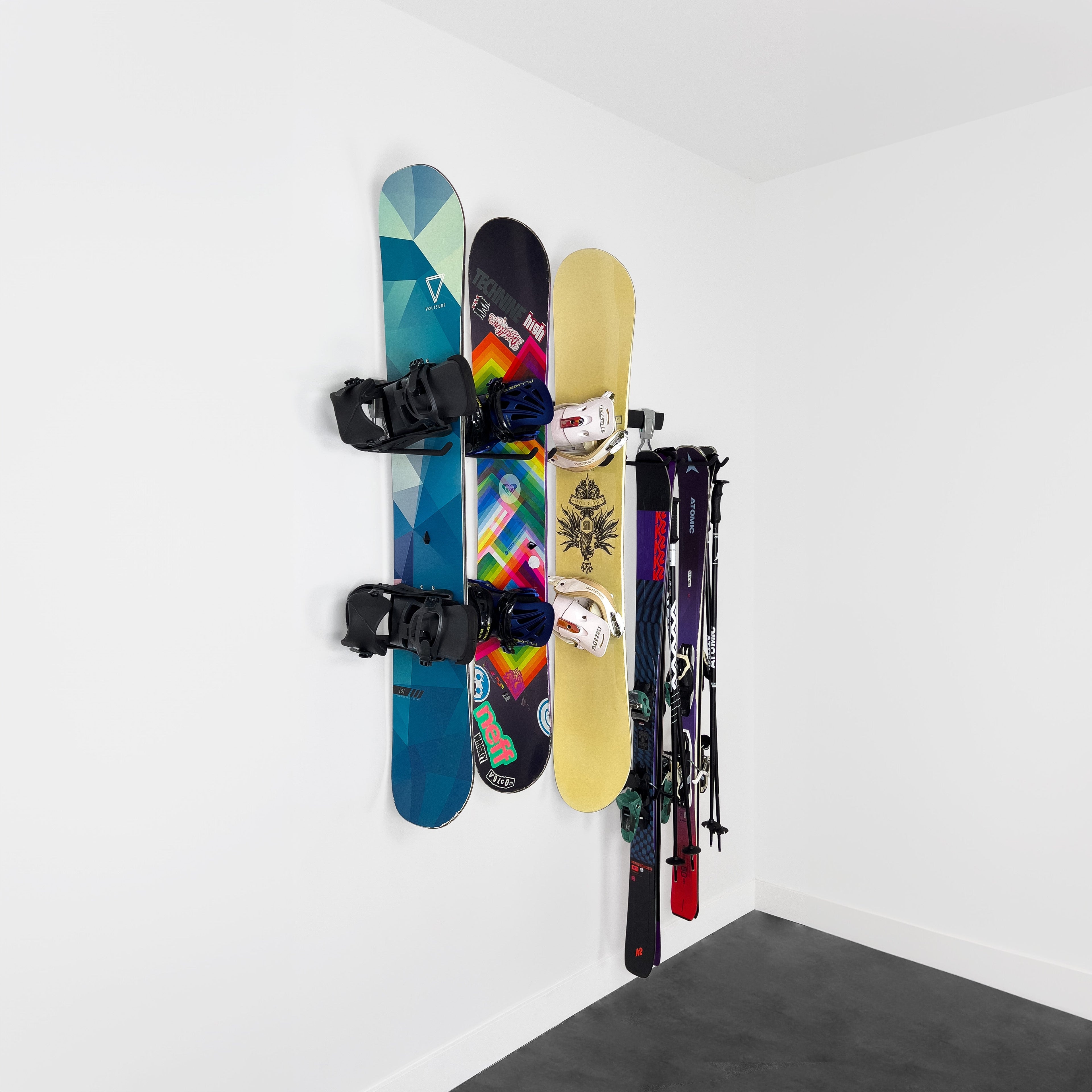 Garage Track System | Large Double Hook 5-Pack - Wall Trax