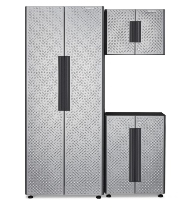 Gladiator 3-piece Silver Flex Cabinet System - GANF03WFMTS