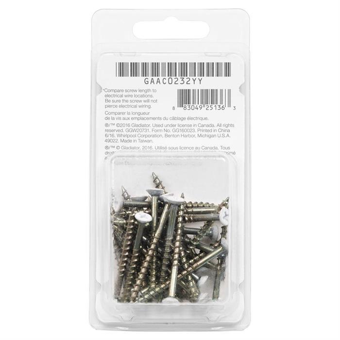 Gladiator 32-Pack Color Matched Screws