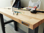 Gladiator 4’ Hardwood Adjustable Height Workbench