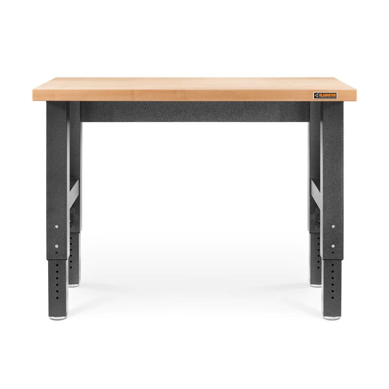 Gladiator 4’ Hardwood Adjustable Height Workbench