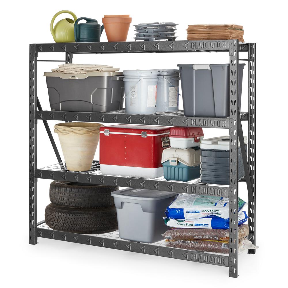 Gladiator 4-Tier Welded Steel Garage Storage Shelving Unit