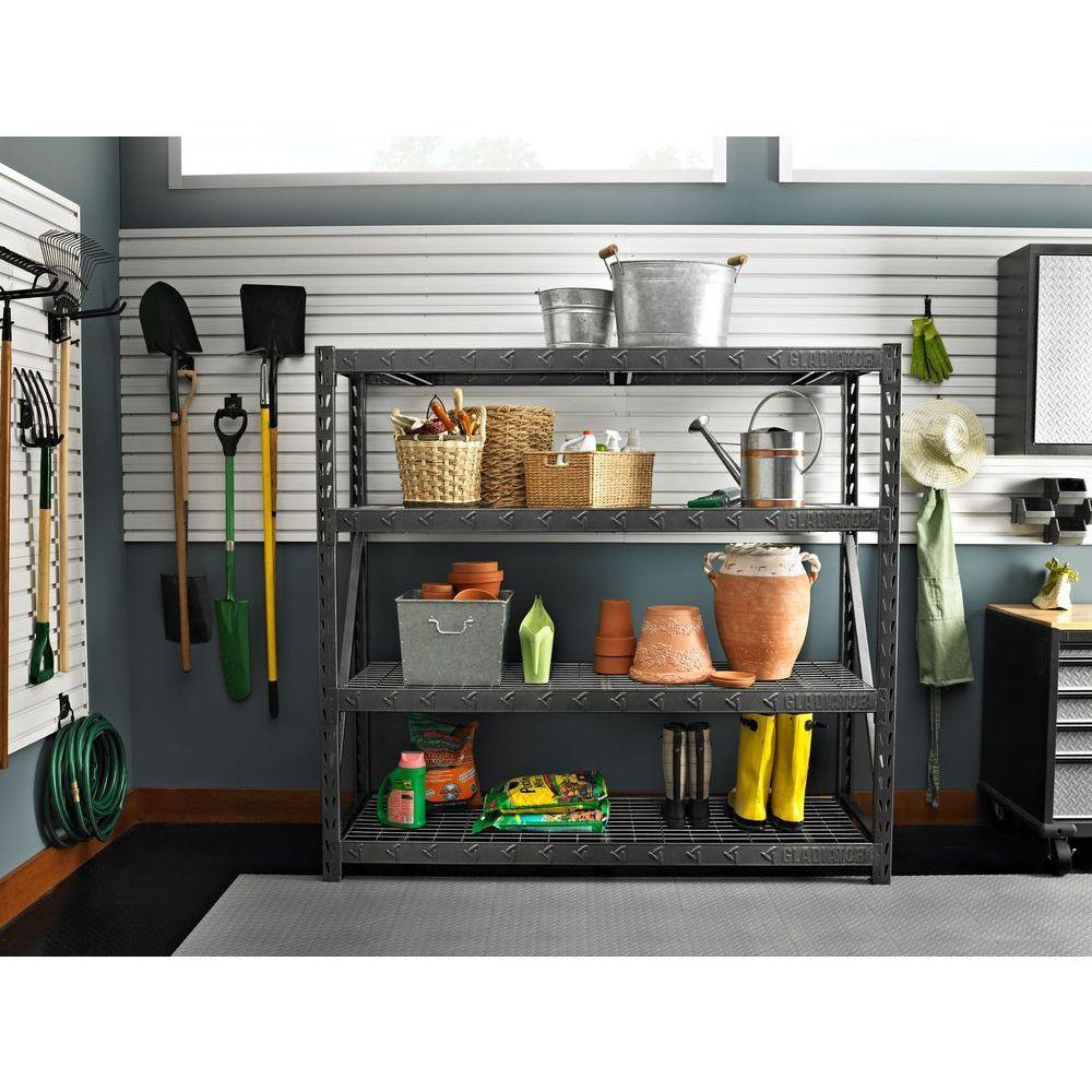 Gladiator 4-Tier Welded Steel Garage Storage Shelving Unit