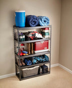 Gladiator 48’’ Wide EZ Connect Rack w/Five 18’’ Deep Shelves