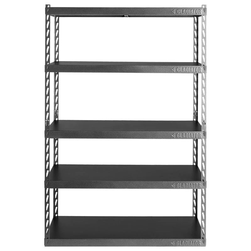 Gladiator 48’’ Wide EZ Connect Rack w/Five 24’’ Deep Shelves