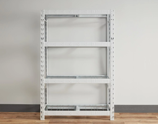Gladiator 48in Heavy Duty Rack With Four Deep Shelves
